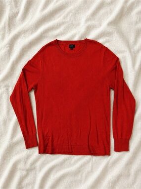 J. Crew Men’s burnt orange 100% cotton Crewneck Sweater size small